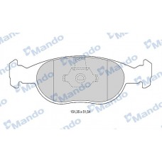 MBF015499 MANDO Комплект гальмівних колодок дисковий гальм