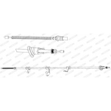FHB434550 FERODO Тросик, cтояночный тормоз