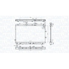 350213197100 MAGNETI MARELLI Радіатор охолодження двигуна