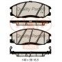 704-07036 IAP QUALITY PARTS Комплект гальмівних колодок дисковий гальм