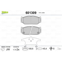 601309 VALEO КомплеК т гальмівних колодок, дискове гальмо