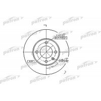 PBD1516 PATRON Гальмівний диск