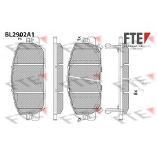 BL2902A1 FTE Комплект гальмівних колодок дисковий гальм