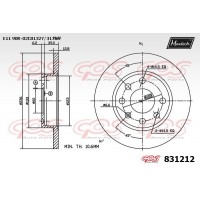 831212 MAXTECH Гальмівний диск