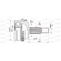 CVJ5501.10 OPEN PARTS Шарнирный комплект, Привідний вал