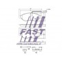 FT29130 FAST Колодки гальмівні дисковые передние CITROEN JUMPER  06-, FIAT DUCATO 06-14, PEUGEOT BOXER 06-