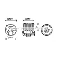 PE8369 AVA QUALITY COOLING Вентилятор салону