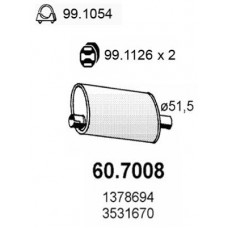 60.7008 ASSO Глушник вихлопних газів кінцевий