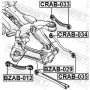 CRAB-033 FEBEST Підвіска важіль незалежної підвіски колеса
