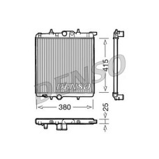DRM21020 DENSO Радіатор охолодження двигуна