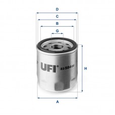 23.584.00 UFI Масляний фільтр