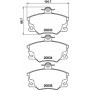 8DB 355 005-961 HELLA Комплект гальмівних колодок дисковий гальм