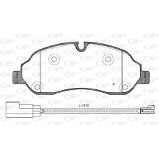 BPA1602.02 OPEN PARTS Комплект гальмівних колодок дисковий гальм