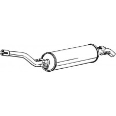 278-013 BOSAL Глушник вихлопних газів кінцевий