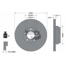 BDS1212HC BENDIX Braking Гальмівний диск