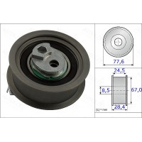654865 AUTEX Натяжний ролик ремінь ГРМ