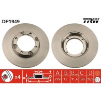 DF1952 TRW Гальмівний диск