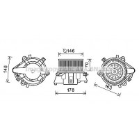 FT8451 AVA QUALITY COOLING Вентилятор салону