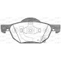 BPA1068.02 OPEN PARTS Комплект гальмівних колодок дисковий гальм