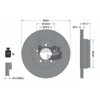 BDS1935 BENDIX Braking Гальмівний диск