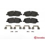 P 44 014 BREMBO Комплект гальмівних колодок дисковий гальм