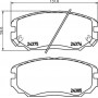 8DB 355 012-461 HELLA Комплект гальмівних колодок, дискове гальмо