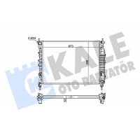 354955 KALE OTO RADYATÖR Радіатор охолодження двигуна