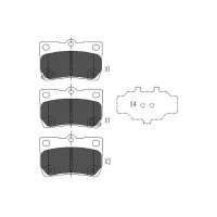 KBP-9083 KAVO PARTS КомплеК т гальмівних колодок, дискове гальмо