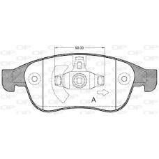 BPA1248.10 OPEN PARTS Комплект гальмівних колодок дисковий гальм