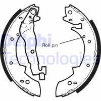 LS1233 DELPHI Комплект гальмівних колодок