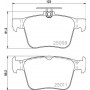 8DB 355 020-261 HELLA Комплект гальмівних колодок, дискове гальмо