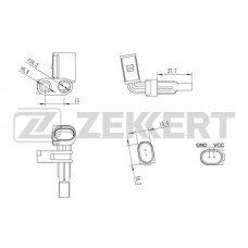 SE-6026 ZEKKERT Датчик частота обертання колеса