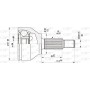 CVJ5437.10 OPEN PARTS Шарнирный комплект, Привідний вал
