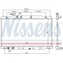 681404 NISSENS Радіатор охолодження двигуна