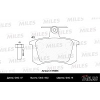E510086 MILES Комплект гальмівних колодок дисковий гальм