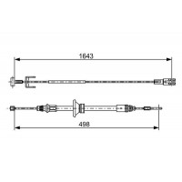 1 987 482 525 BOSCH Тросик, cтояночный тормоз