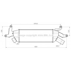 PE4435 AVA QUALITY COOLING Интеркулер
