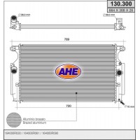 130.300 AHE Радіатор охолодження двигуна