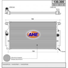 130.300 AHE Радіатор охолодження двигуна