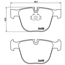 P 06 050 BREMBO Комплект гальмівних колодок дисковий гальм