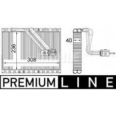 AE 127 000P MAHLE Випарник кондиціонера
