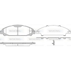 P17203.00 WOKING Комплект гальмівних колодок дисковий гальм
