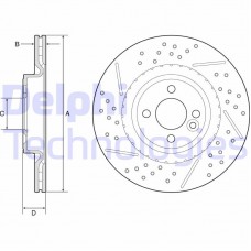 BG4789C DELPHI Гальмівний диск