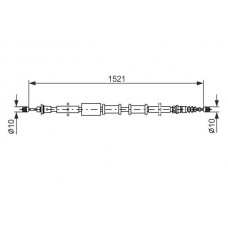 1 987 482 109 BOSCH Тросик, cтояночный тормоз
