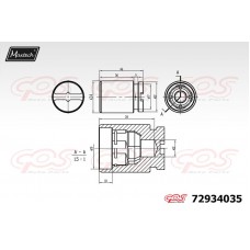 72934035 MAXTECH Поршень корпус скоби гальма