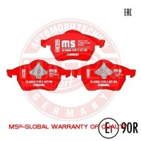 13046071102-SET-MS MASTER-SPORT GERMANY Комплект гальмівних колодок дисковий гальм