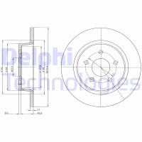 BG4533C DELPHI Гальмівний диск