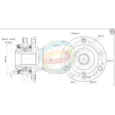 70-230032 MULTIPARTS Комплект підшипника ступиці колеса
