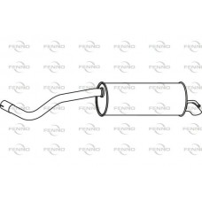 P57031 FENNO Глушник вихлопних газів кінцевий