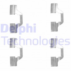 LX0492 DELPHI Комплектуючі колодки дискового гальма